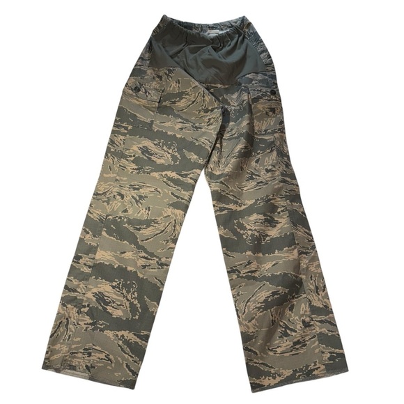 Military Women’s Maternity Pants Size 12R Camo Green Large Pockets Cotton/Nylon - Picture 3 of 10